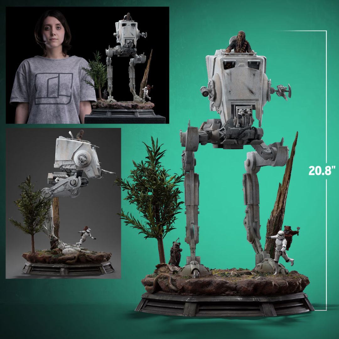 At-St And Chewbacca Statues By Iron Studios -Iron Studios - India - www.superherotoystore.com