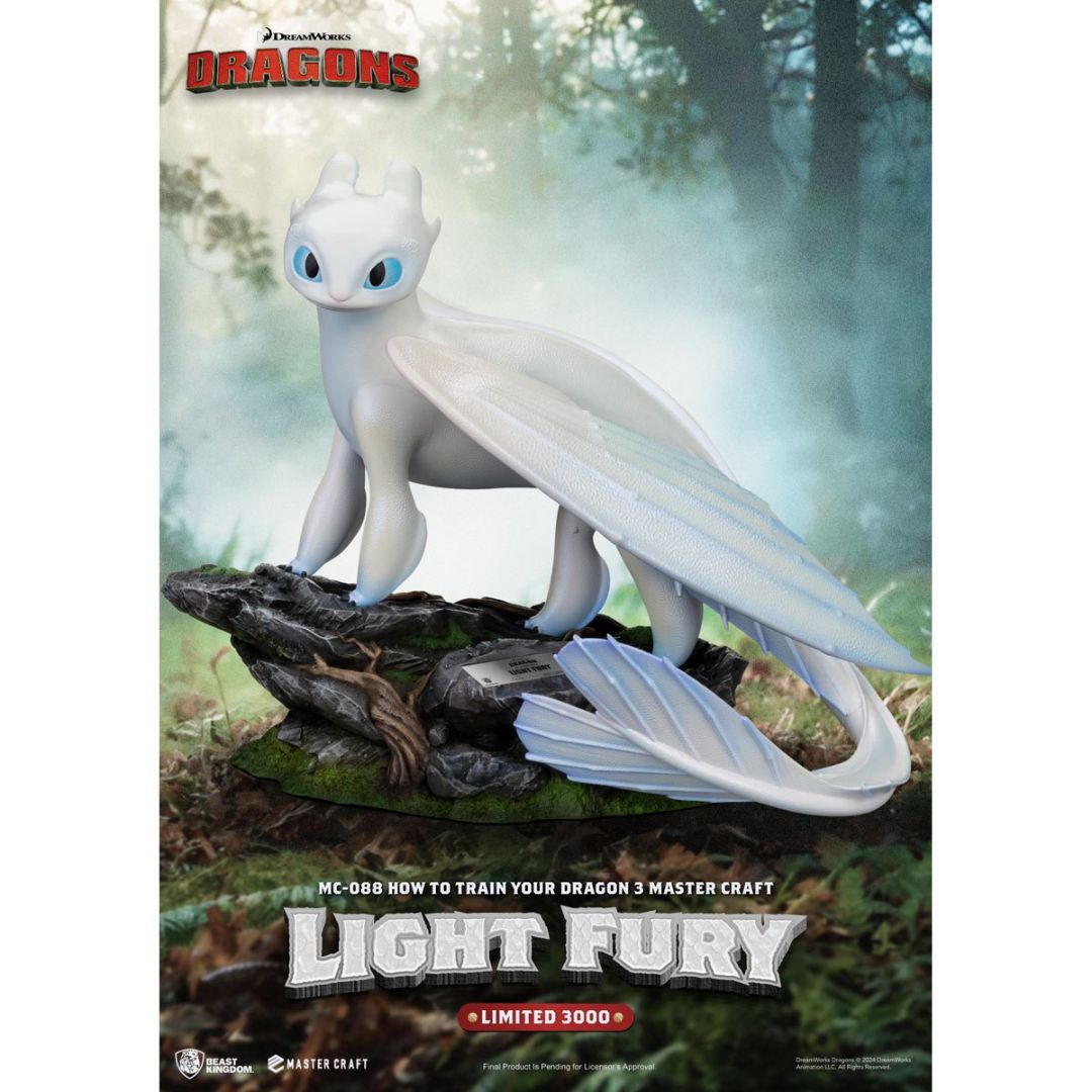 How To Train Your Dragon 3 Light Fury Master Craft Statue By Beast Kingdom -Beast Kingdom - India - www.superherotoystore.com