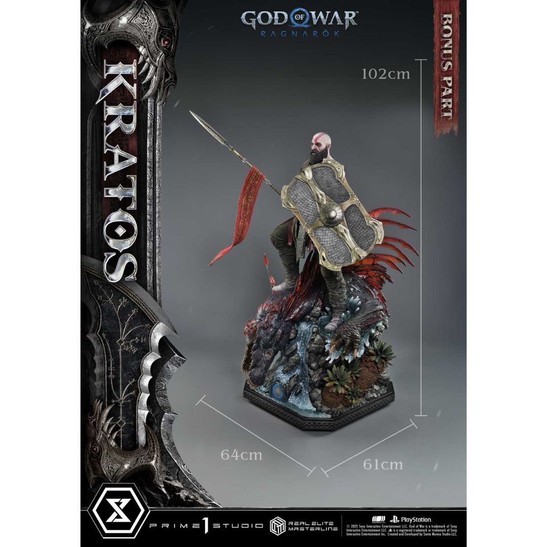 God Of War: Ragnarok Kratos Ultimate Bonus Version Statue By Prime1 Studios -Prime 1 Studio - India - www.superherotoystore.com