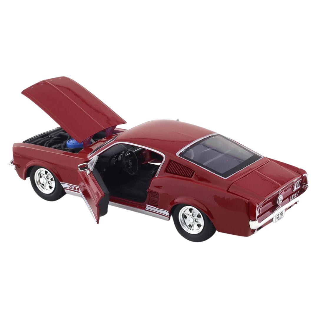 1967 Red Ford Mustang GT 1:24 Scale Die-Cast Car by Maisto -Solido - India - www.superherotoystore.com