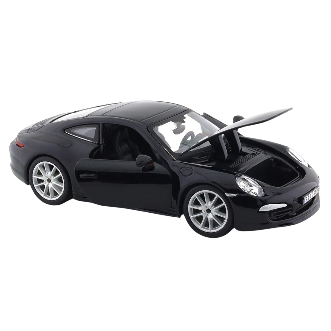 Porche 911 Black 1:24 Scale Die-Cast Car by Bburago -Bburago - India - www.superherotoystore.com