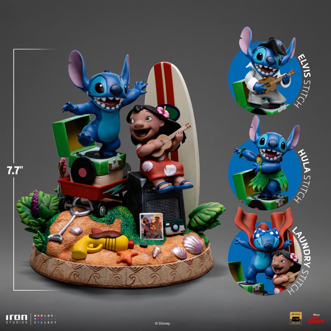 Lilo And Stitch Deluxe Statue By Iron Studios -Iron Studios - India - www.superherotoystore.com