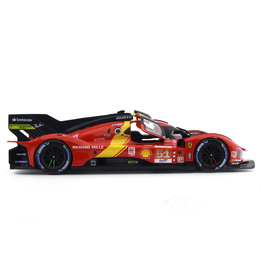 Ferrari 1:18 Scale 499P LMDh (Deluxe Version) by Bburago -Bburago - India - www.superherotoystore.com