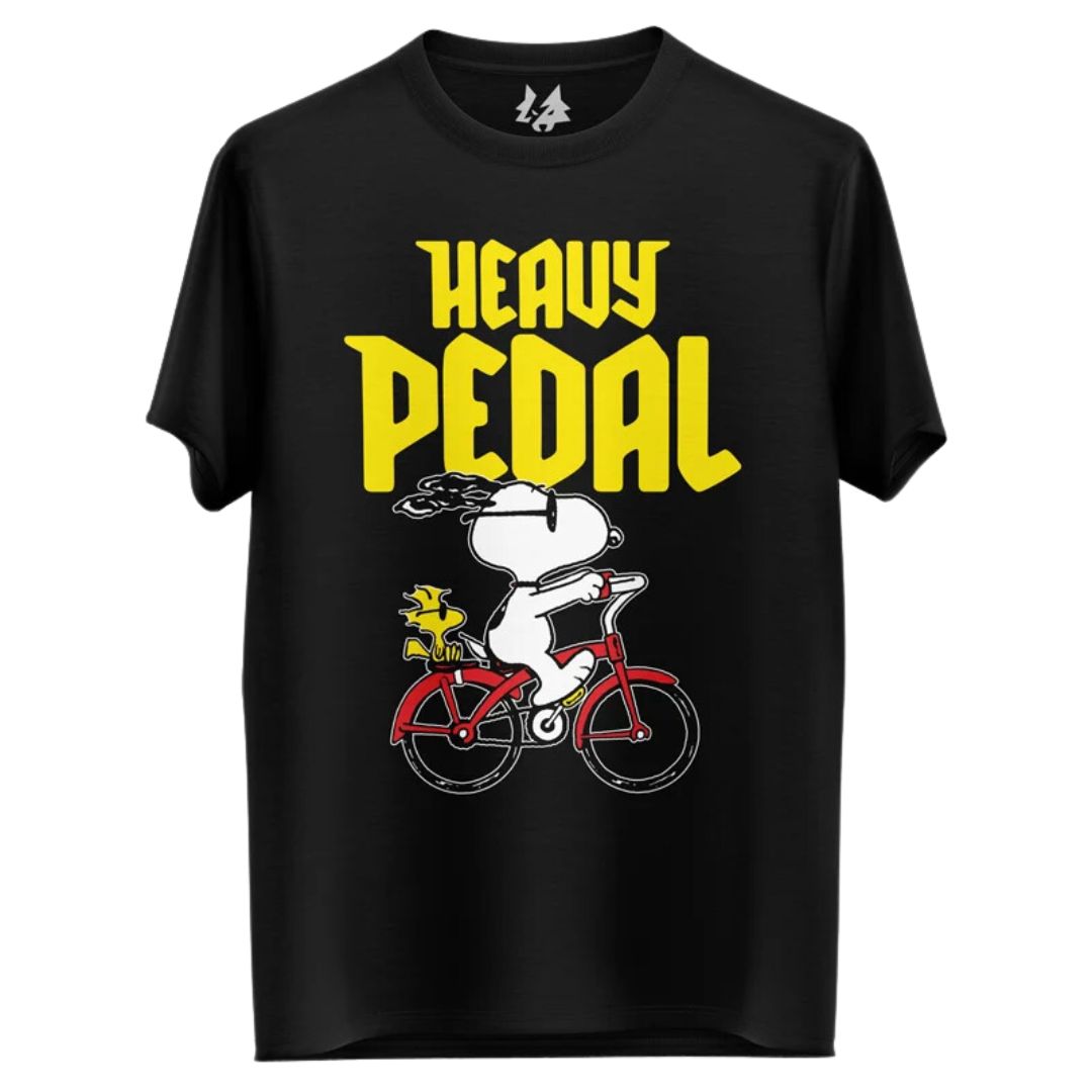 Snoopy Heavy Pedal T Shirt -Redwolf - India - www.superherotoystore.com