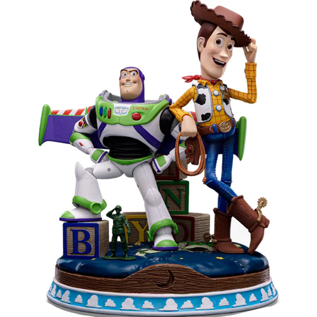 Buzz &amp; Woody Deluxe Statue By Iron Studios -Iron Studios - India - www.superherotoystore.com