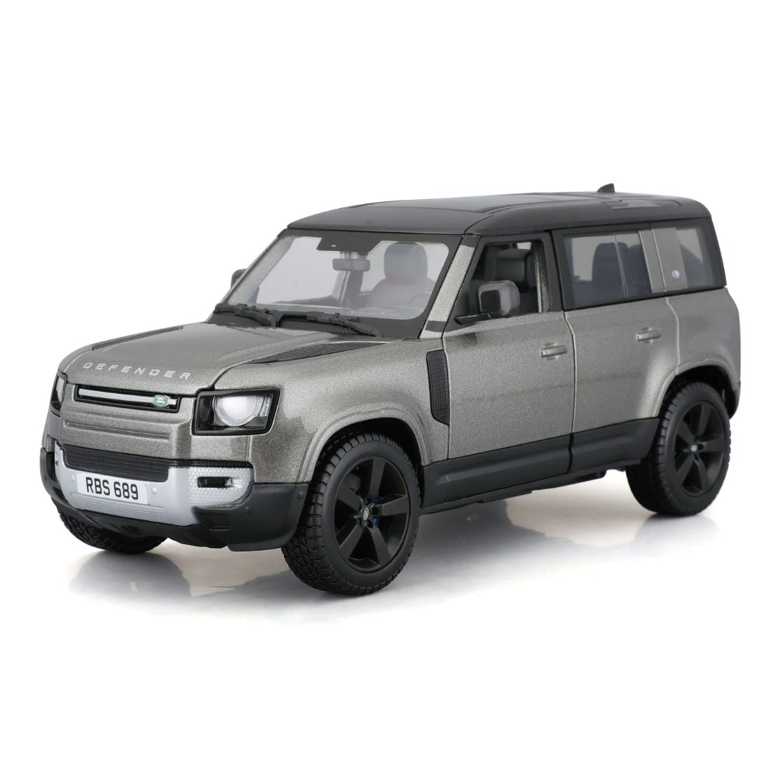 2022 Grey Land Rover Defender 1:24 Scale Die-Cast Car by Bburago -Bburago - India - www.superherotoystore.com