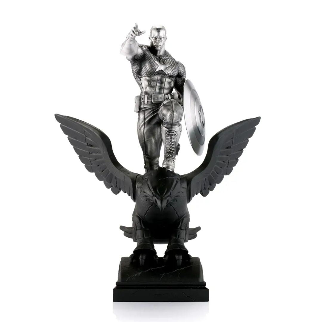 Limited Edition Captain America Resolute Figurine By Royal Selangor -Royal Selangor - India - www.superherotoystore.com