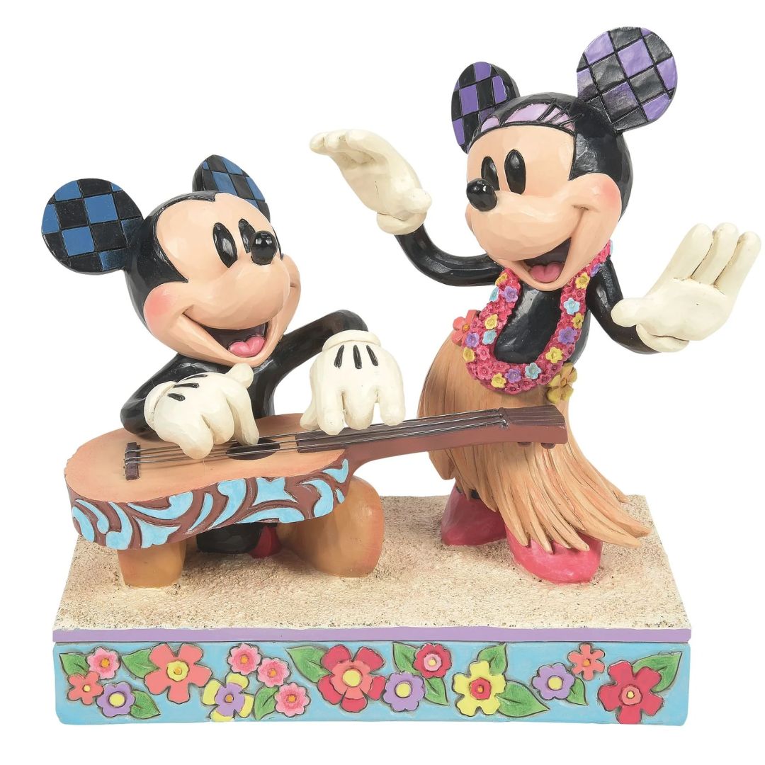 Mickey And Minnie in Hawaii Statue by Enesco -Enesco - India - www.superherotoystore.com