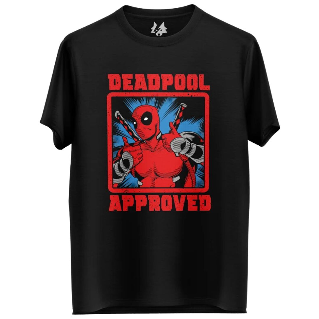 Deadpool Approved - Marvel Official T-Shirt -Redwolf - India - www.superherotoystore.com