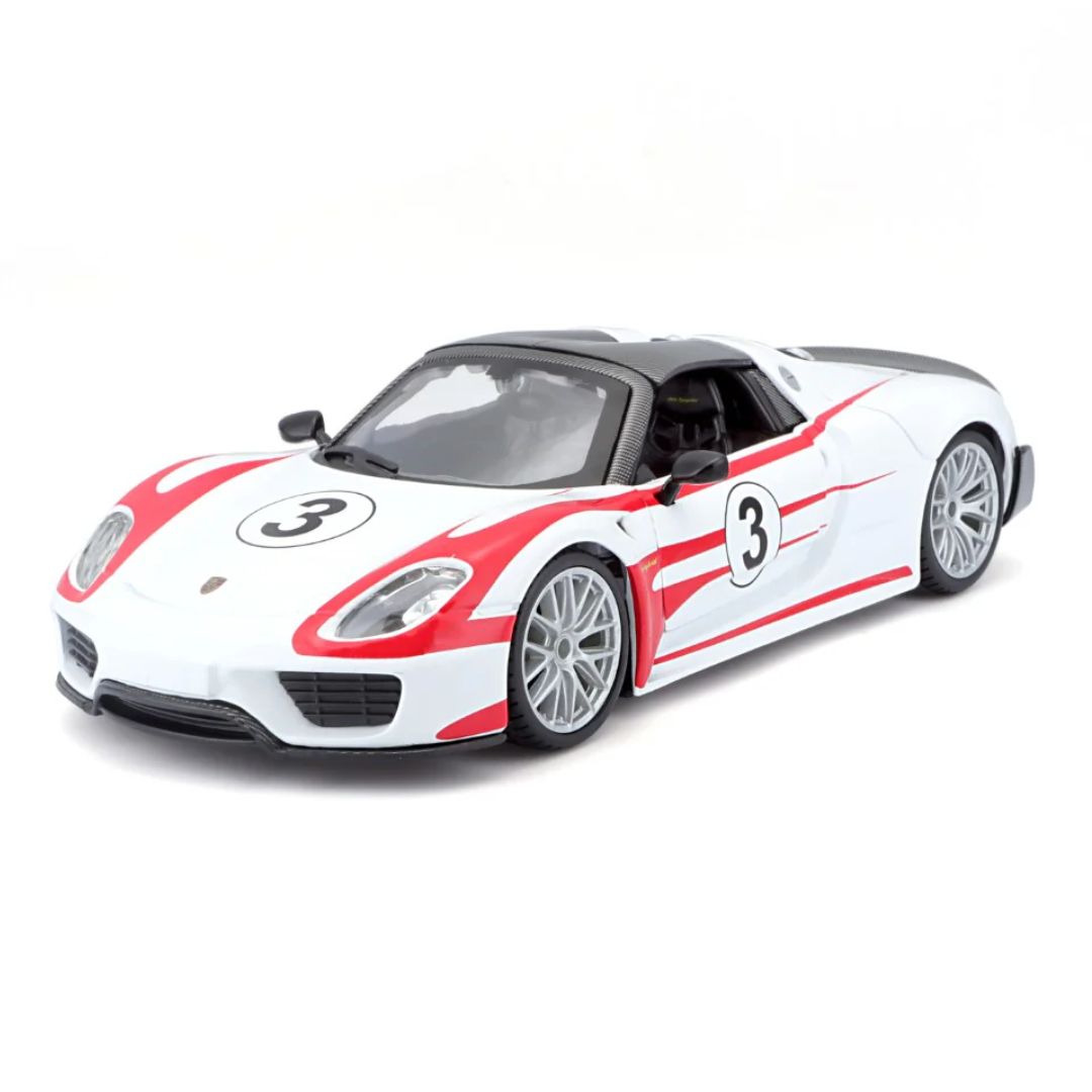 Porsche 918 Spyder - Weissach 1:24 Scale Die-Cast Car by Bburago -Bburago - India - www.superherotoystore.com