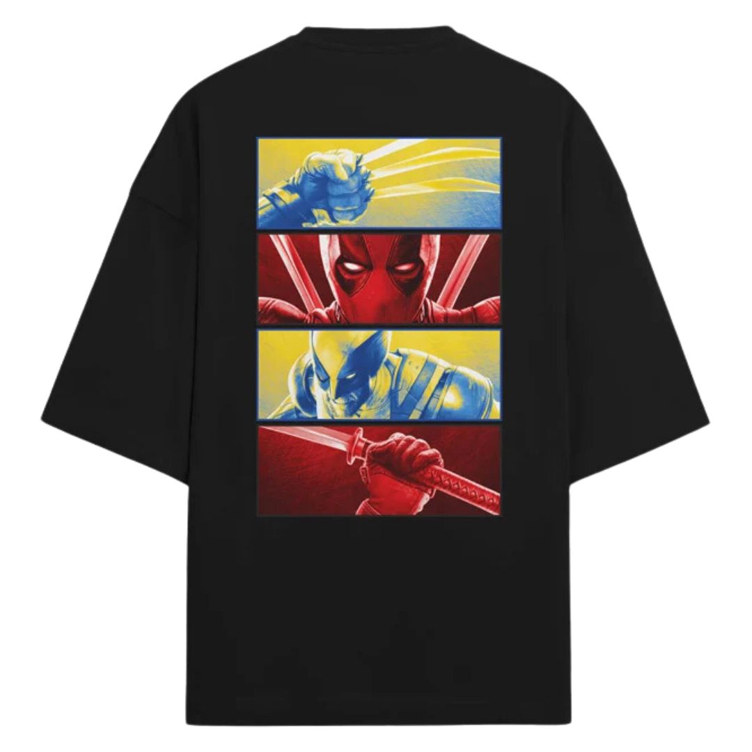 Mutant Showdown - Marvel Official Oversized T-Shirt -Redwolf - India - www.superherotoystore.com