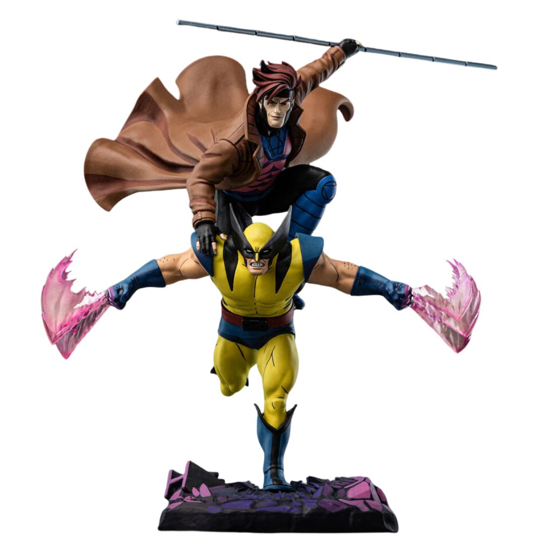 Gambit &amp; Wolverine Deluxe Statue By Iron Studios -Iron Studios - India - www.superherotoystore.com