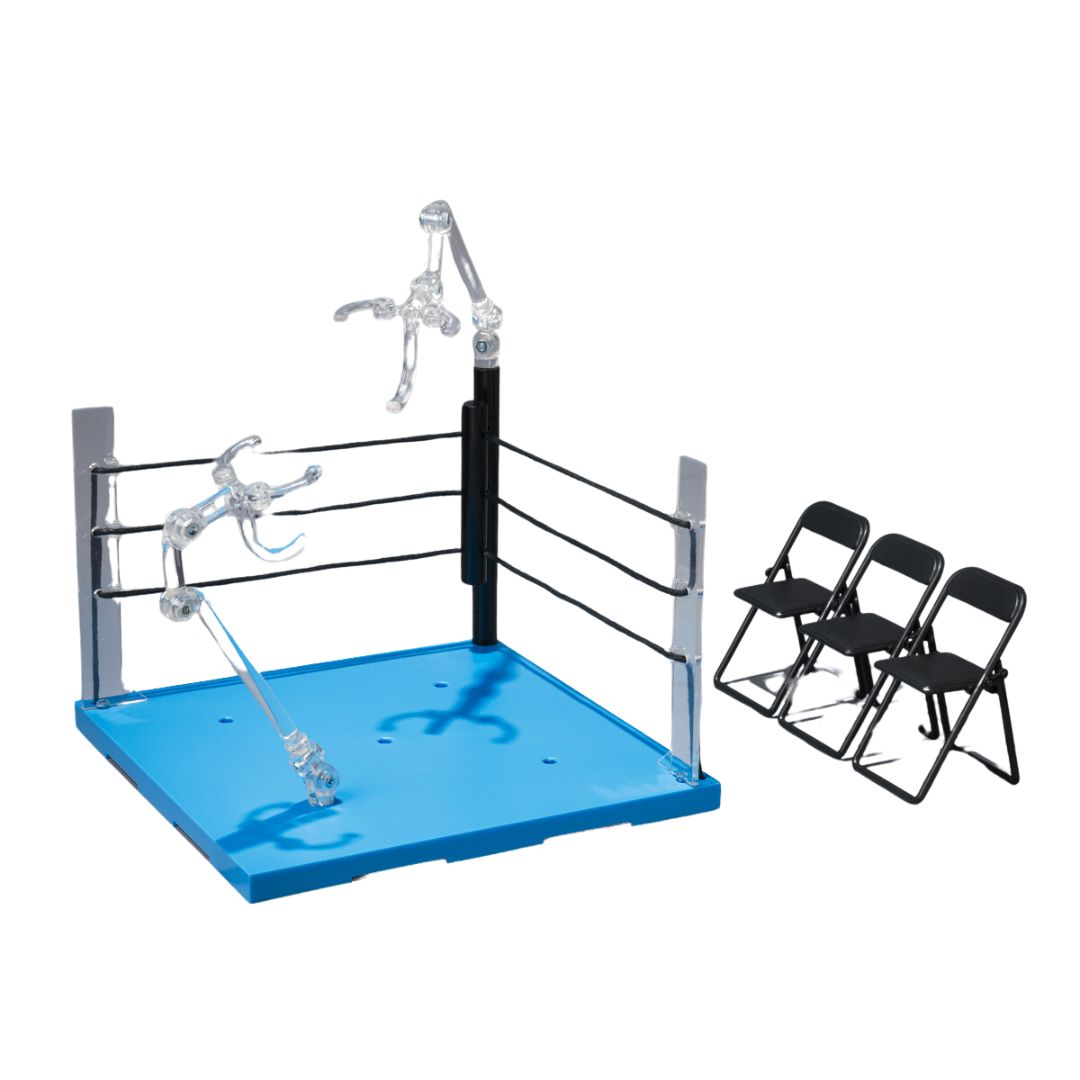 Tamashii Stage Act Ring (Neutral Corner) & Folding Chair Set For S.H.Figuarts By Tamashii Nations -Tamashii Nations - India - www.superherotoystore.com