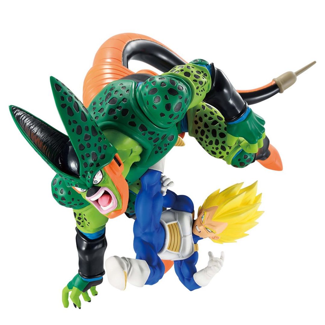 Dragon Ball Z Vegeta Vs Cell Dragon History Ii Revible Moment Statue By Bandai -Bandai - India - www.superherotoystore.com