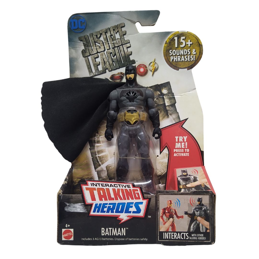 Justice League Movie: Interactive Talking Heroes: Batman Figure by Mattel -Mattel - India - www.superherotoystore.com