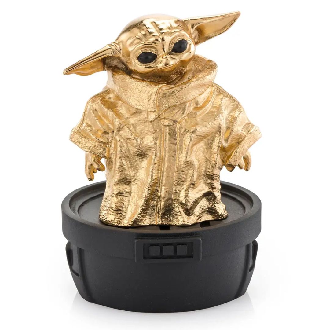 Limited Edition Gilt Grogu Figurine By Royal Selangor -Royal Selangor - India - www.superherotoystore.com