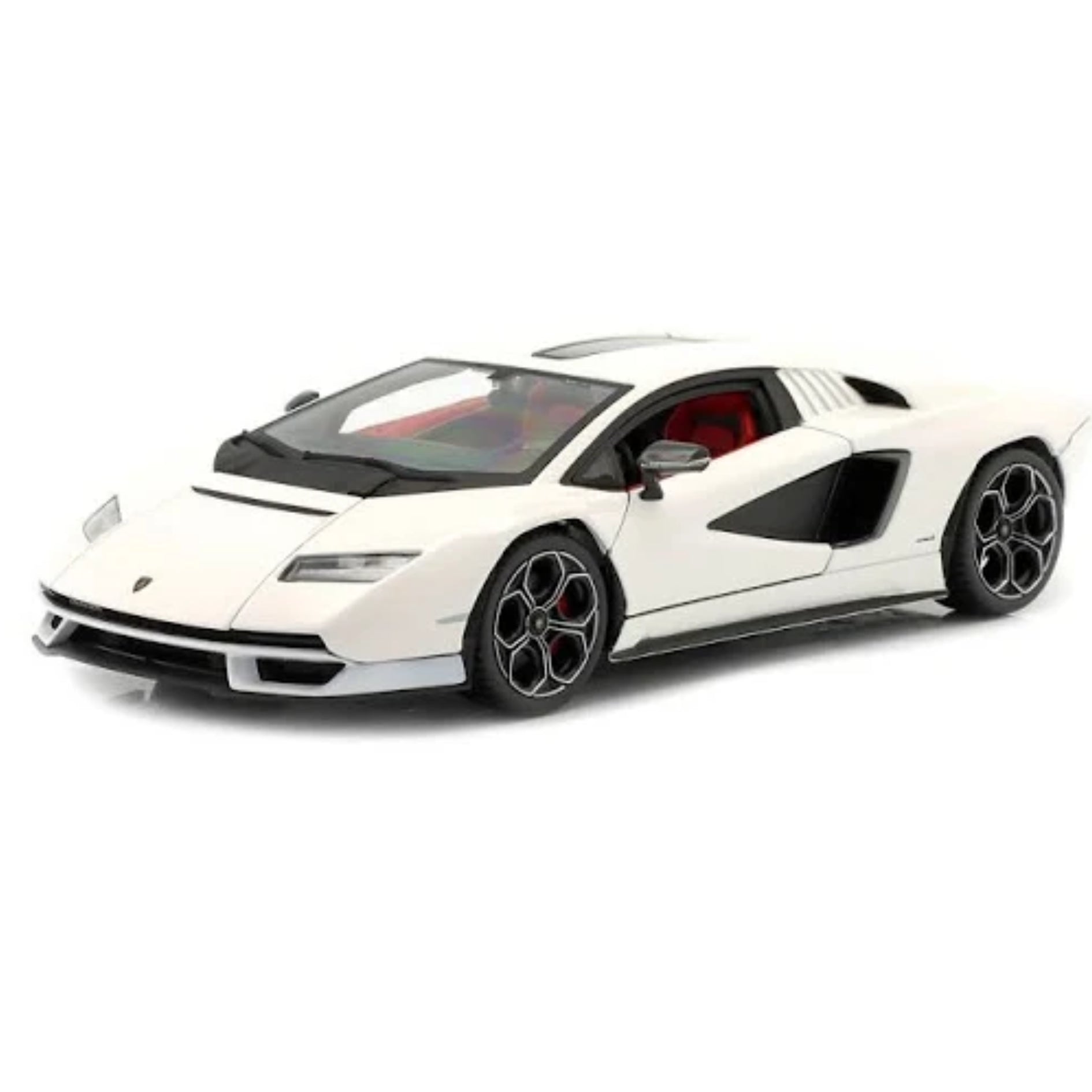 White Lamborghini Countach LPI 800-4 1:24 Scale Die-Cast Car by Bburago -Bburago - India - www.superherotoystore.com