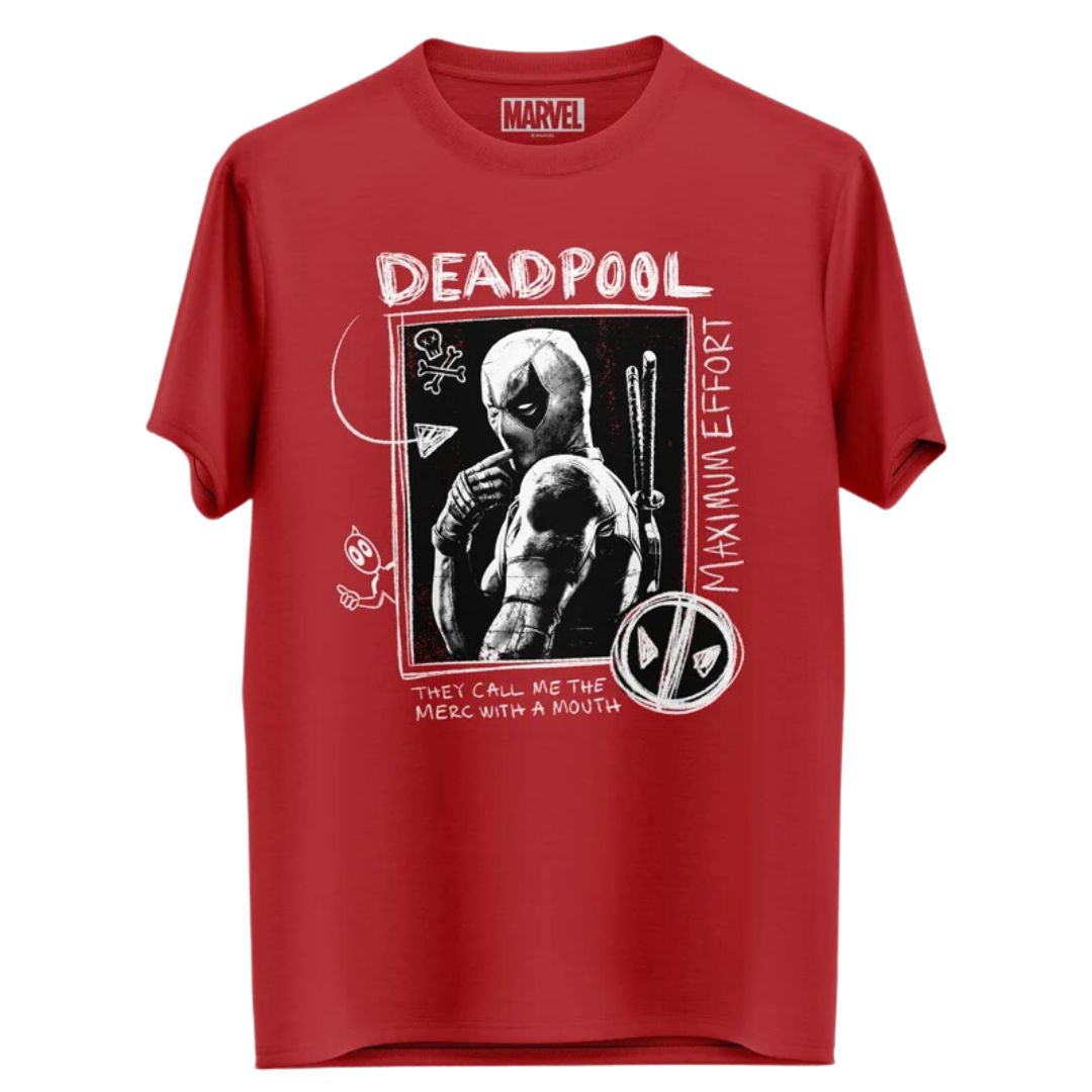 Maximum Effort - Marvel Official T-Shirt -Redwolf - India - www.superherotoystore.com