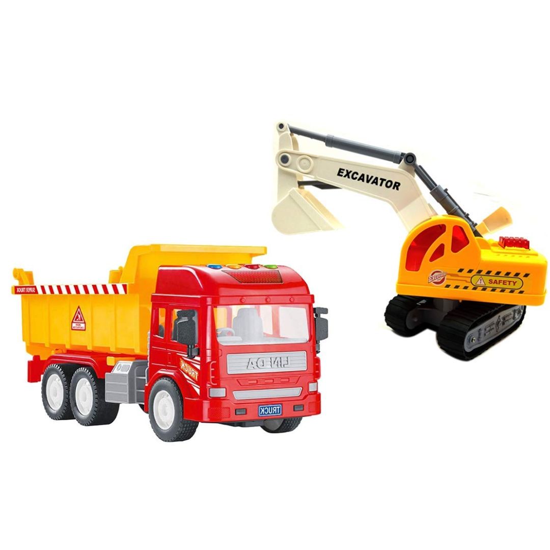 City Service 2In1 Excavator & Dumper Toy -Lumo - India - www.superherotoystore.com