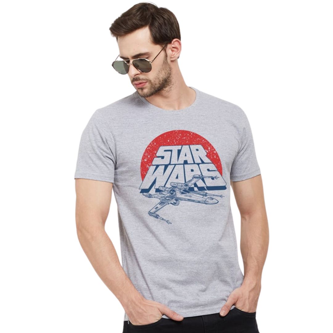 Mandalorian X Wing Starfighter T Shirt -Redwolf - India - www.superherotoystore.com