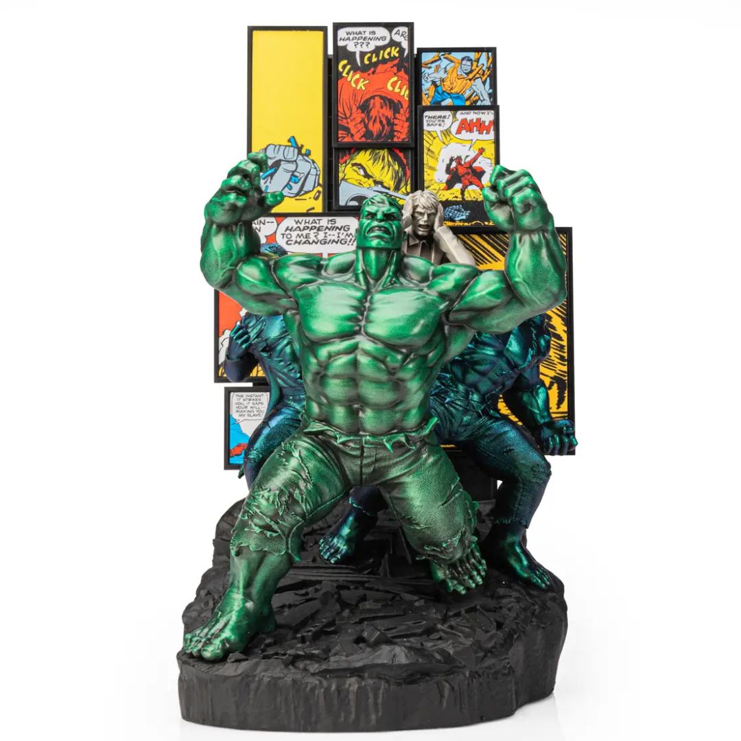 Limited Edition Gamma Green Incredible Hulk Origins Figurine By Royal Selangor -Royal Selangor - India - www.superherotoystore.com