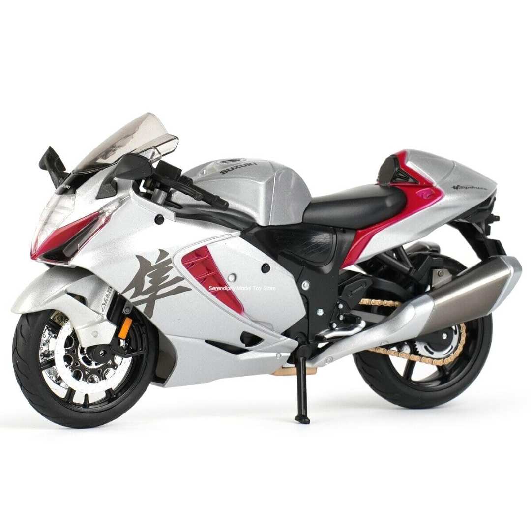 White 2022 Suzuki Hayabusa bike Die-cast Bike by Maisto -Maisto - India - www.superherotoystore.com