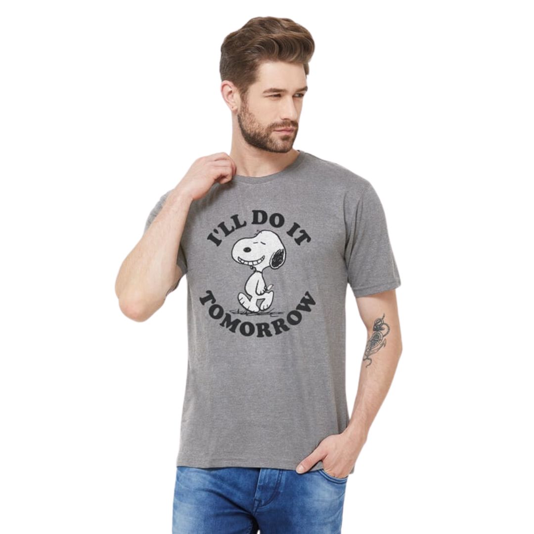 Snoopy Do It Tomorrow T Shirt -Redwolf - India - www.superherotoystore.com