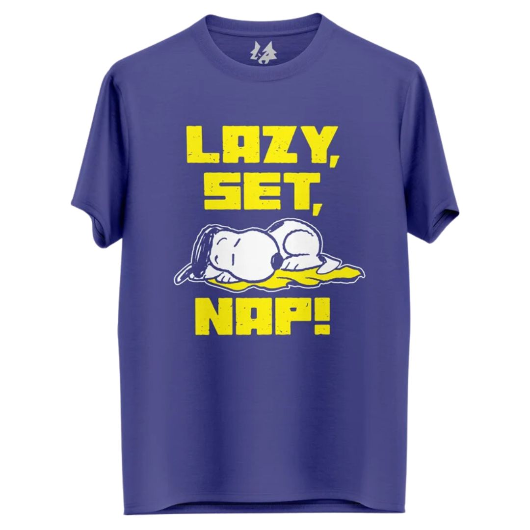 Snoopy Lazy Set Nap T Shirt -Redwolf - India - www.superherotoystore.com