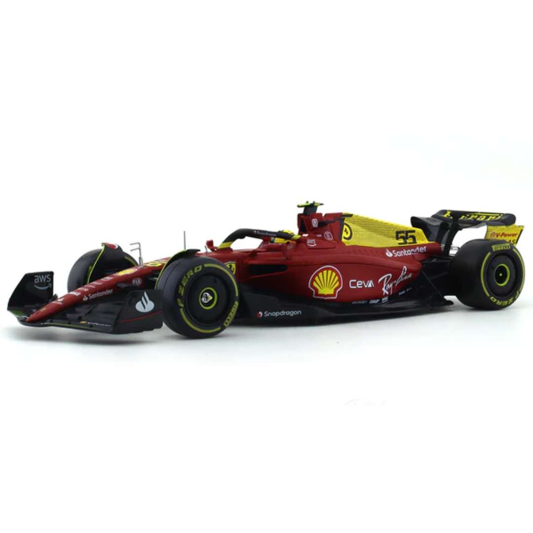 Ferrari F1-75 - Carlos Sainz Jr 1/24 Scale Die-cast Car By Bburago