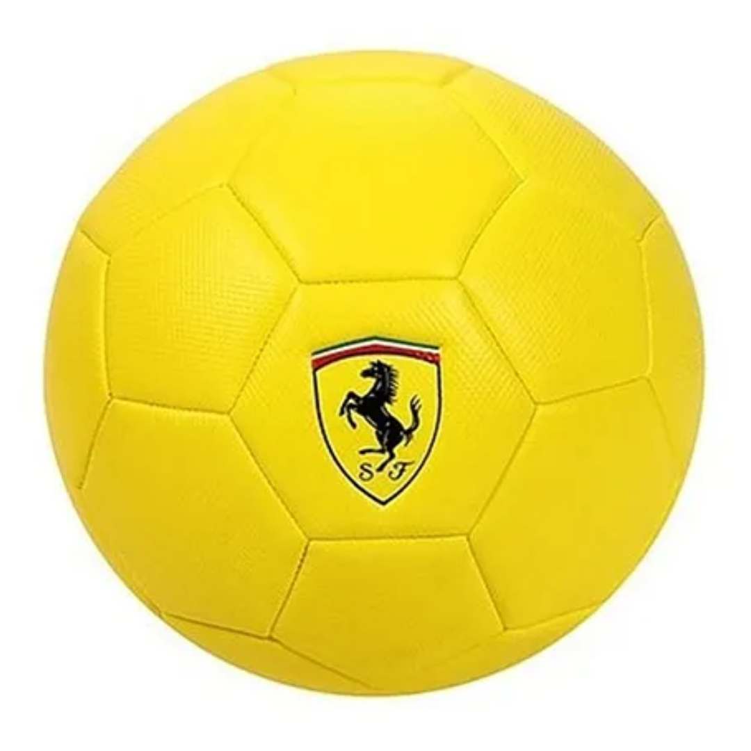 FERRARI Size 5 MACHINE SEWING SOCCER BALL- YELLOW BY MESUCA -Mesuca - India - www.superherotoystore.com