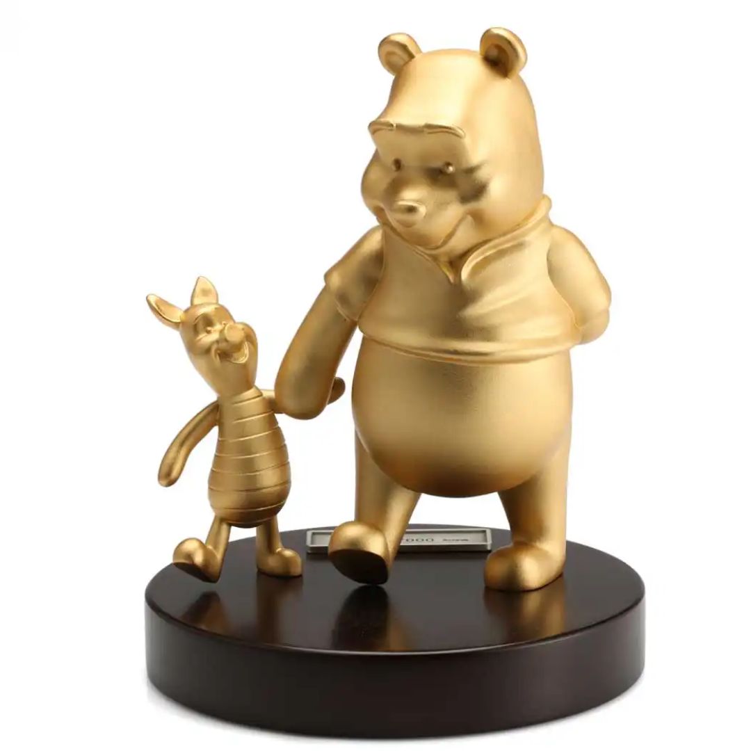 Limited Edition Gilt Pooh &amp; Piglet Figurine By Royal Selangor -Royal Selangor - India - www.superherotoystore.com