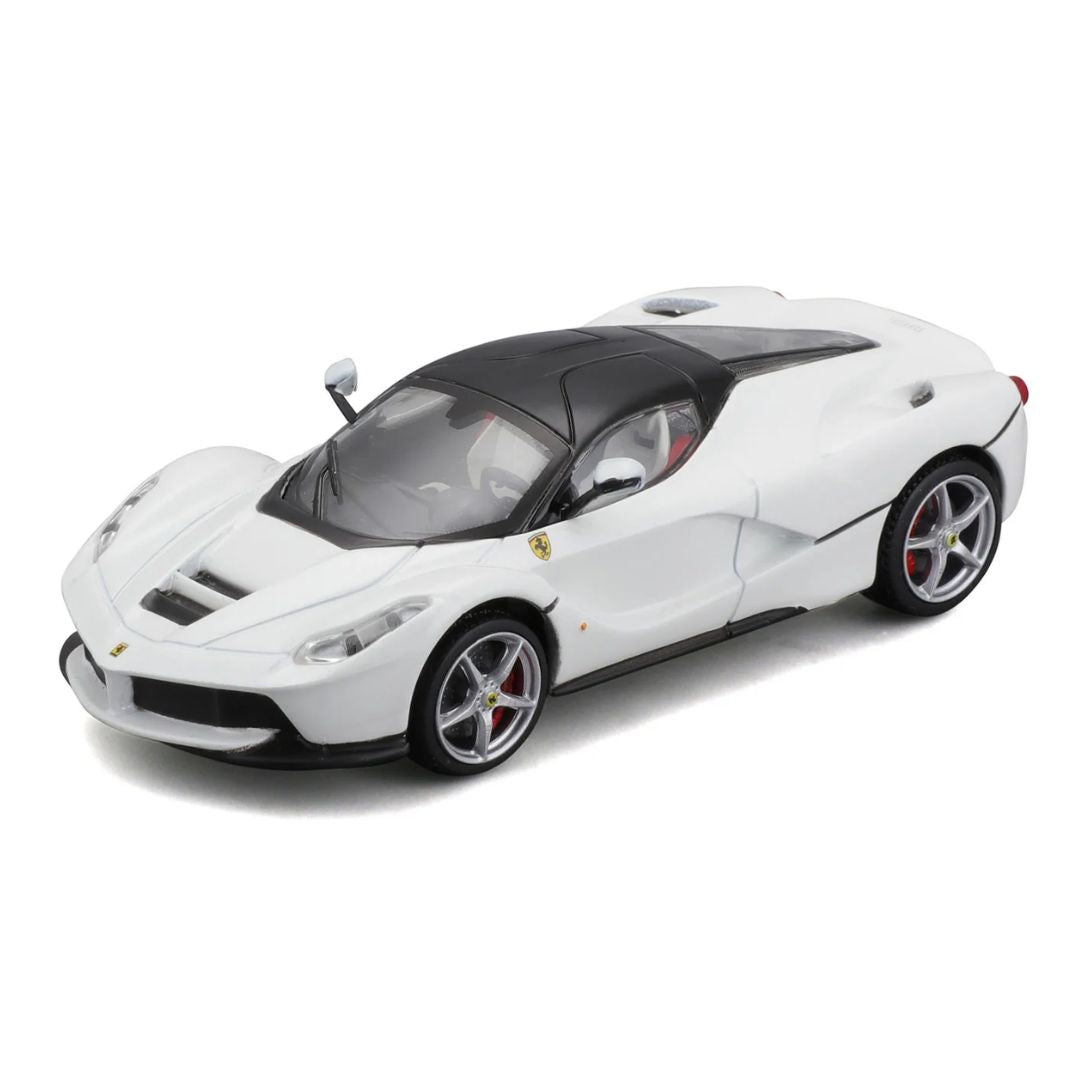 White Ferrari LaFerrari 1:43 Scale Die-Cast car by Bburago -Bburago - India - www.superherotoystore.com