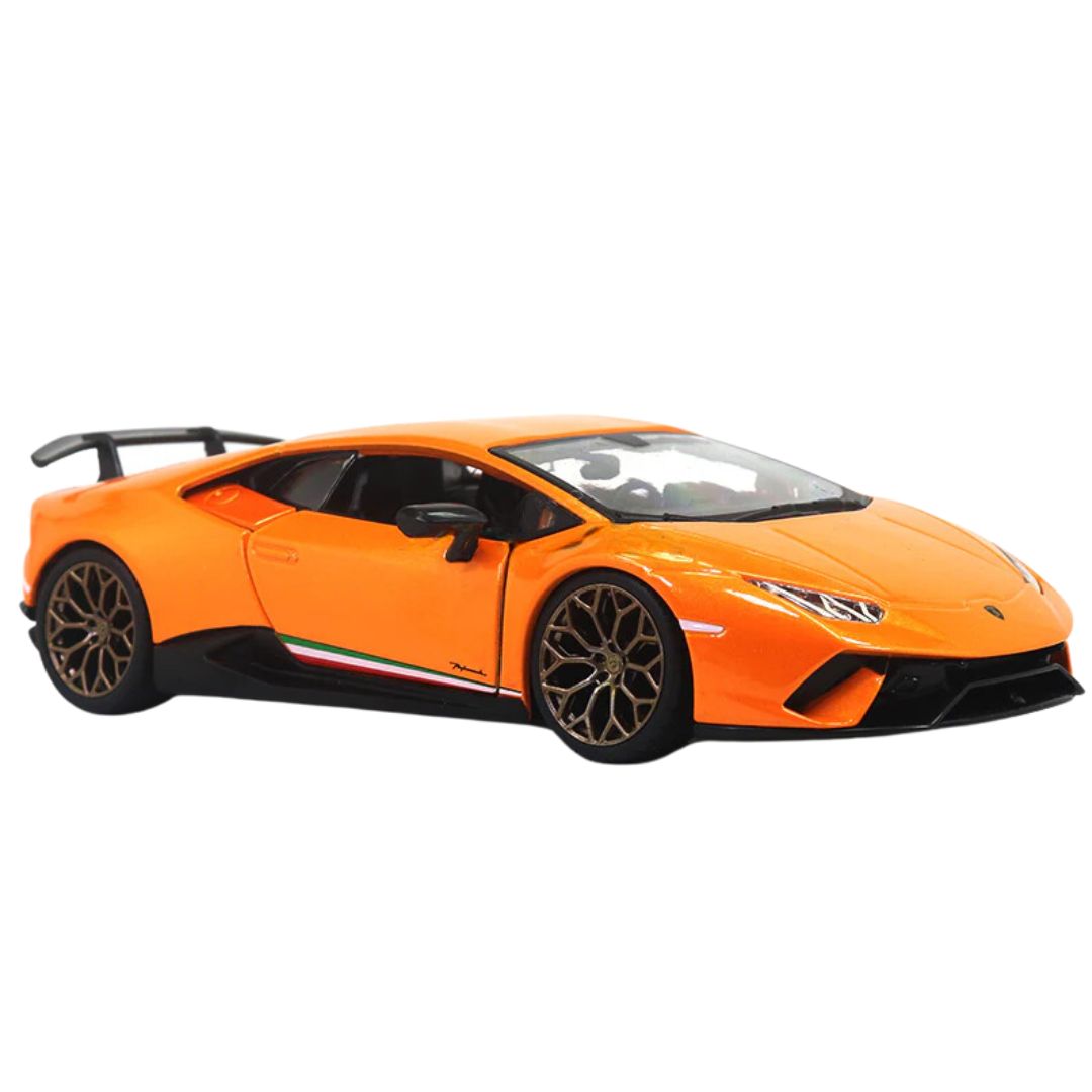 Orange Lamborghini Huracan Performante 1:24 Scale Die-Cast Car by Bburago -Bburago - India - www.superherotoystore.com