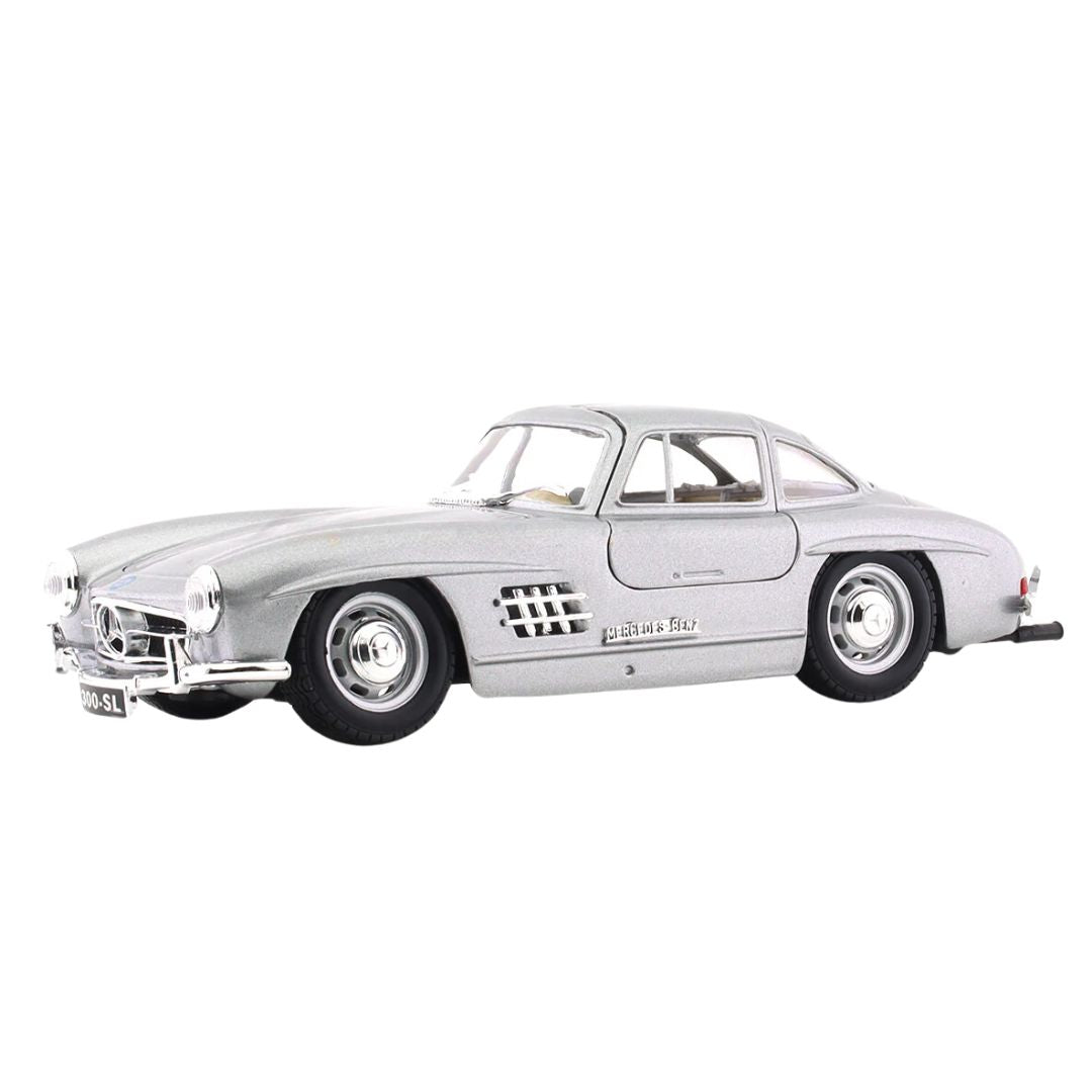 1954 Silver Mercedes-Benz 300 SL 1/24 Scale Die-Cast Car by Bburago -Bburago - India - www.superherotoystore.com