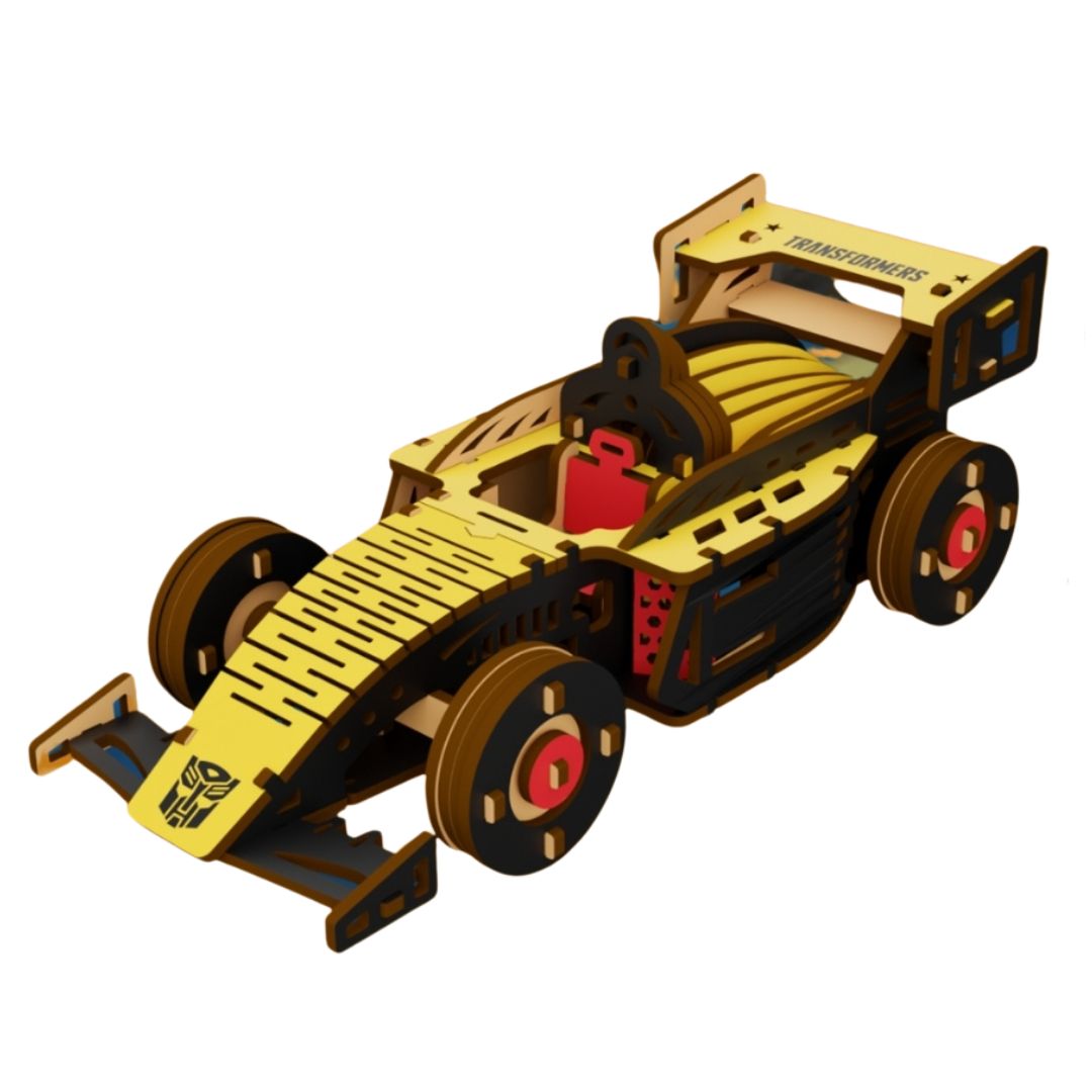 Transformers Bumblebee Racing Car (Yellow & Black) Kit -ThinkerPlace - India - www.superherotoystore.com