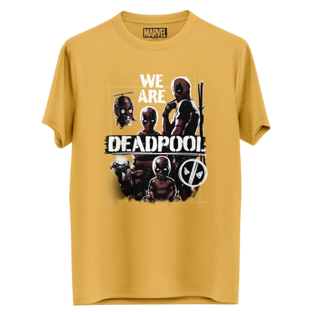 We Are Deadpool - Marvel Official T-Shirt -Redwolf - India - www.superherotoystore.com