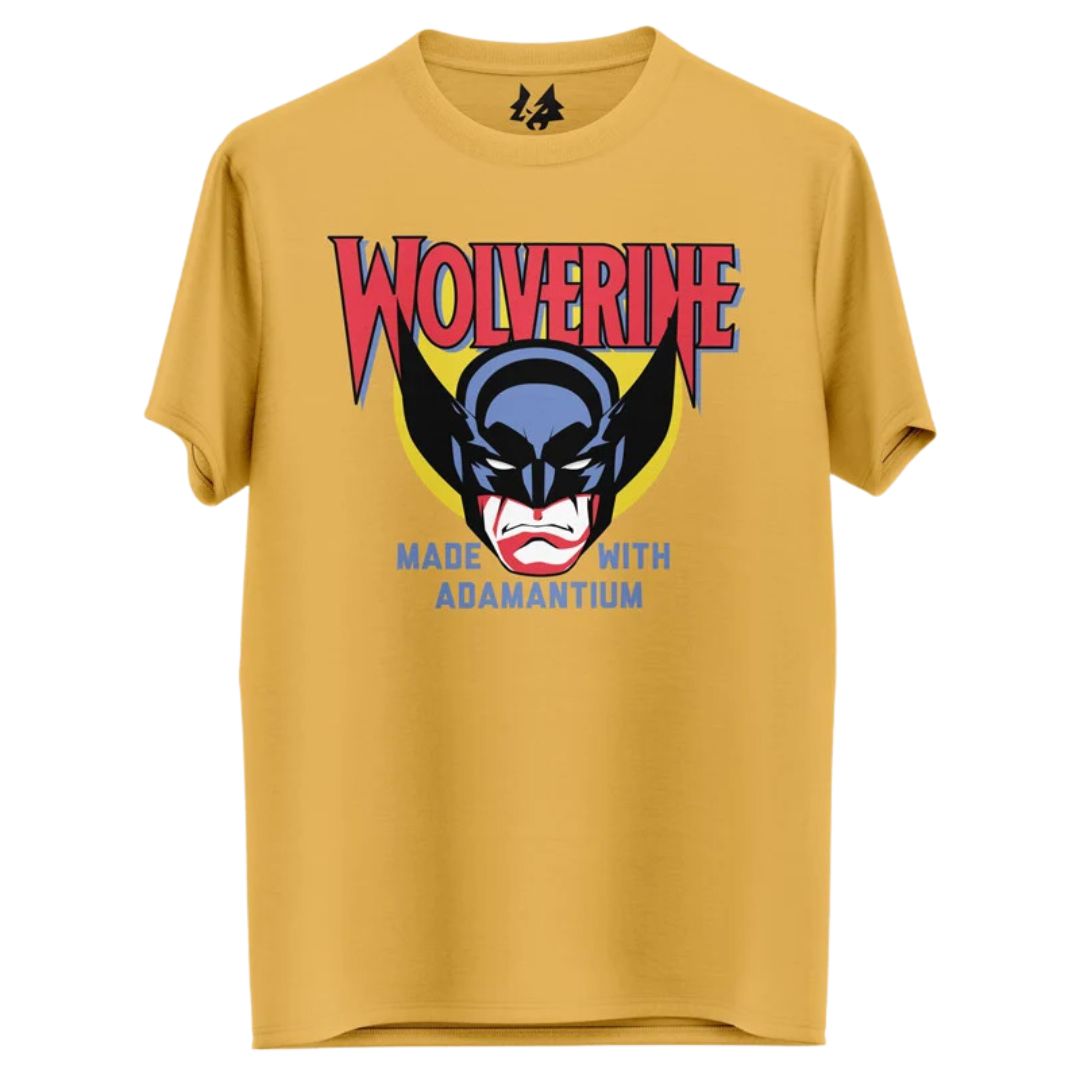 Wolverine: Made With Adamantium - Marvel Official T-Shirt -Redwolf - India - www.superherotoystore.com