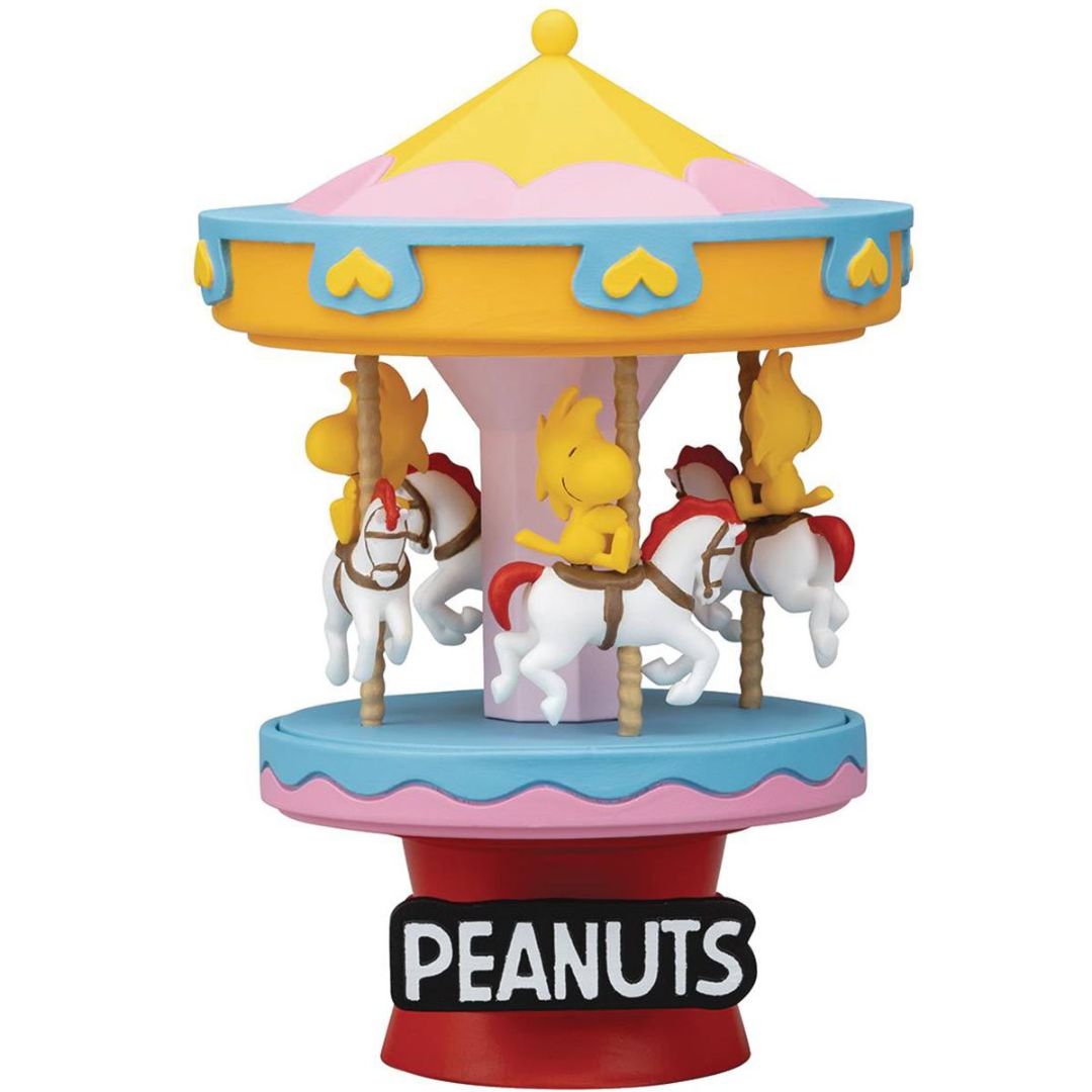 Peanuts Woodstock's Merry Go Round D-Stage Statue By Beast Kingdom -Beast Kingdom - India - www.superherotoystore.com