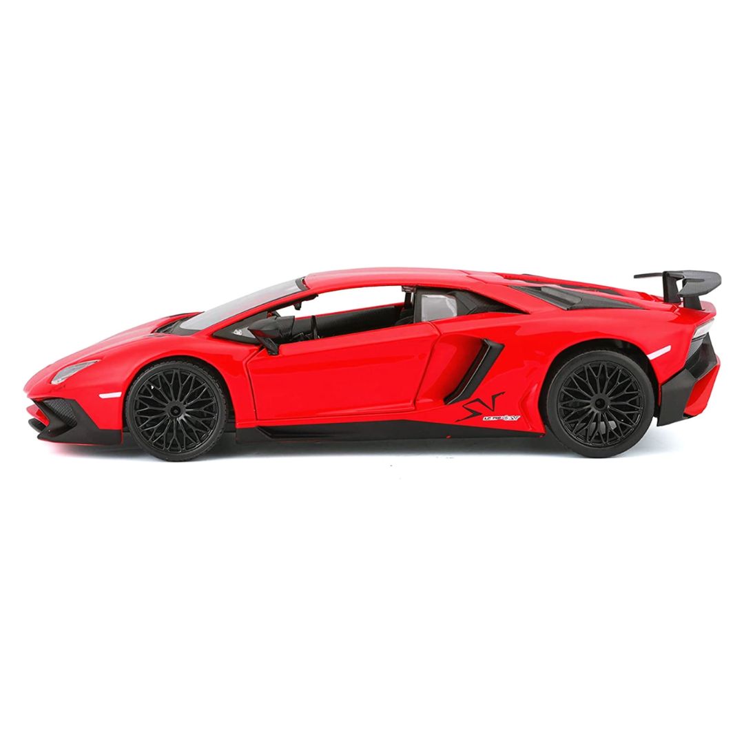 Lamborghini Aventador LP 750-4 SV Red 1:24 Diecast car by Bburago -Bburago - India - www.superherotoystore.com