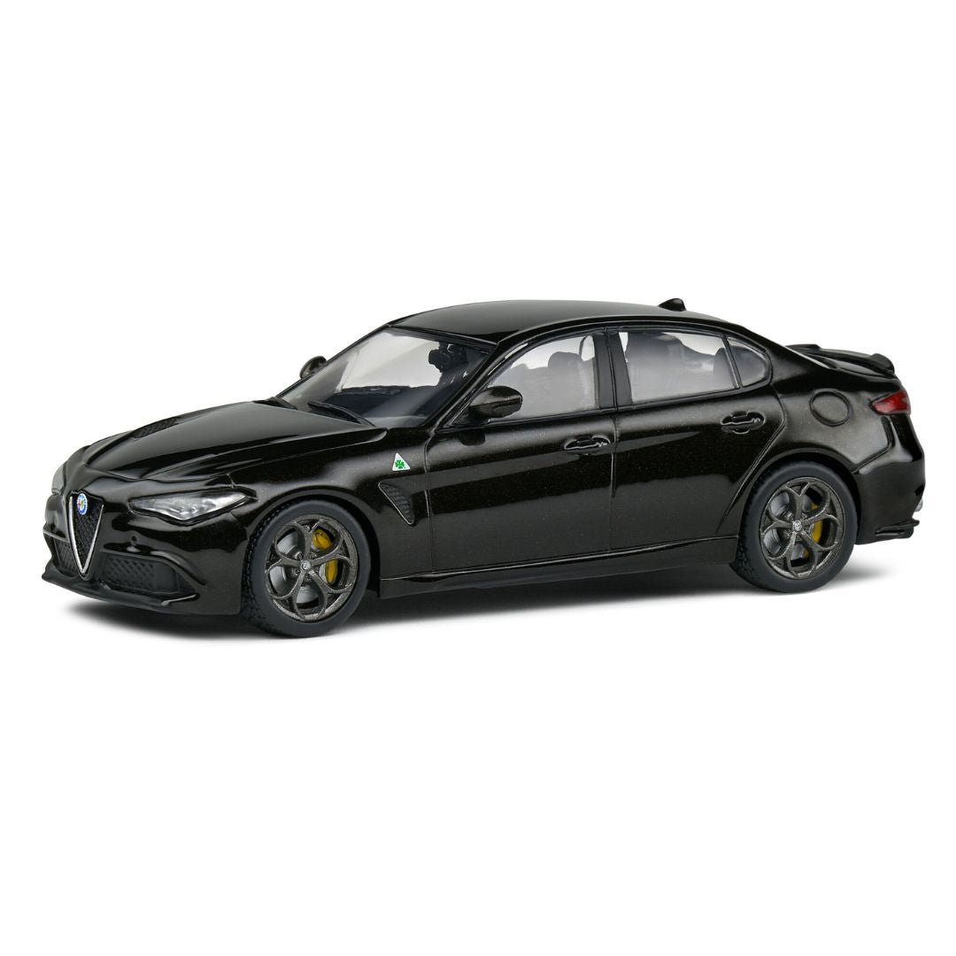 ALFA ROMEO GIULIA QUADRIFOGLIO BLACK 2019 1:43 scale by Solido -Solido - India - www.superherotoystore.com