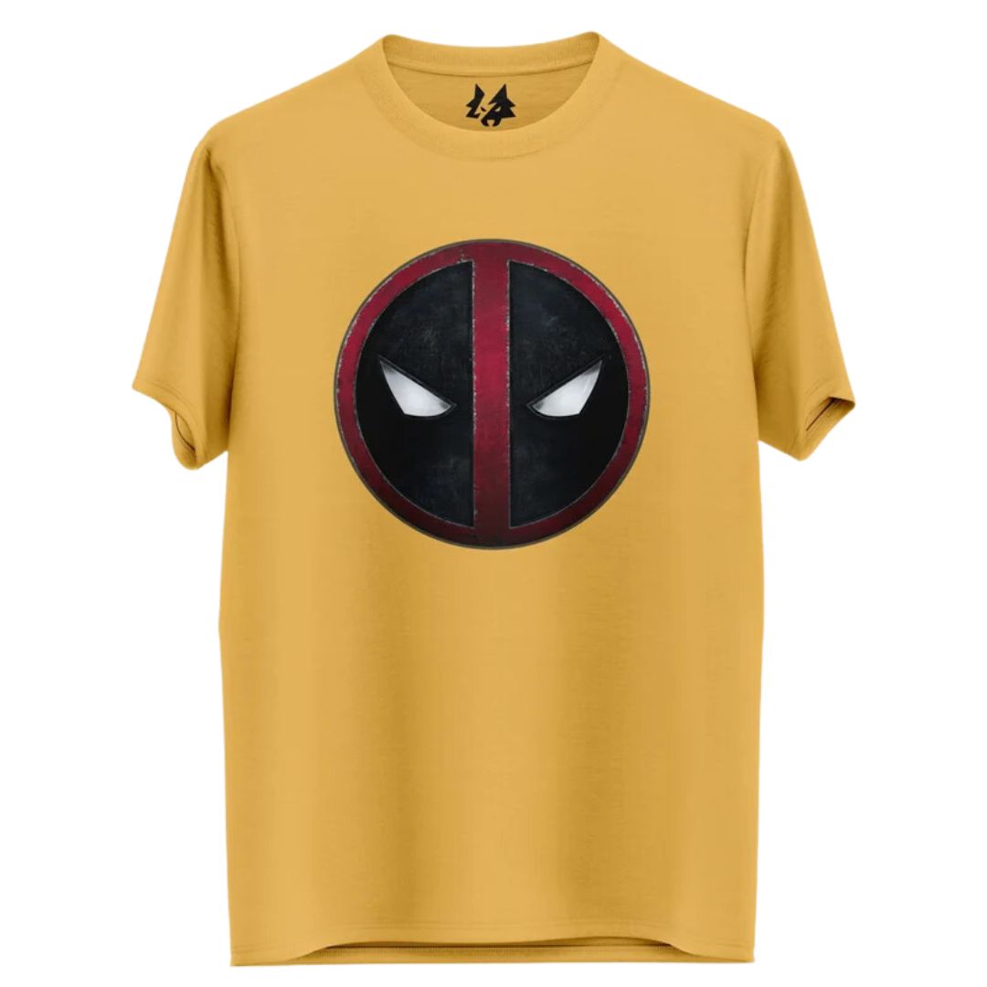 Deadpool Emblem: Metallic Logo - Marvel Official T-Shirt -Redwolf - India - www.superherotoystore.com