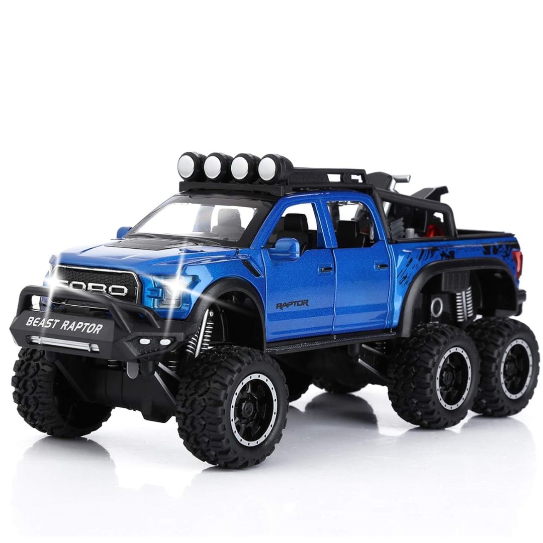 Blue 1:28 Scale Die-Cast Metal Pick-Up Truck -Lumo - India - www.superherotoystore.com