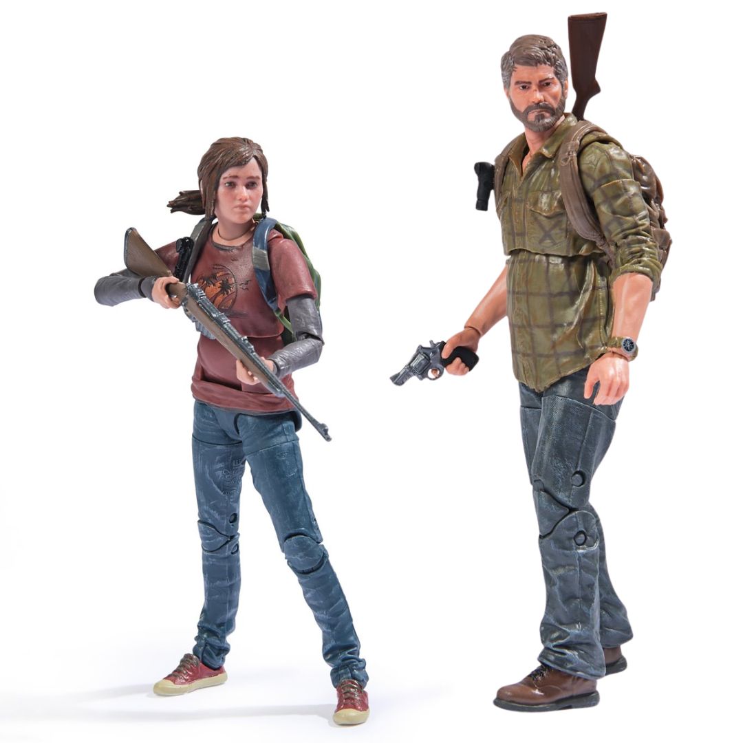 The Last Of Us Shapes Collection Joel And Ellie Action Figure 2-Pack By Spin Master -Spin Master - India - www.superherotoystore.com