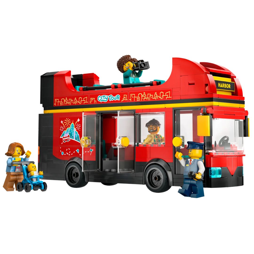 City Red Double-Decker Sightseeing Bus by Lego -Lego - India - www.superherotoystore.com