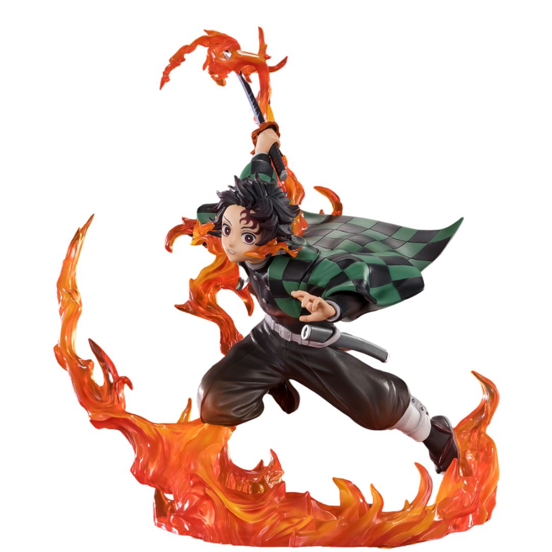 Demon Slayer Tanjiro Kamado Kyojuro Rengoku&#39;S Sword Guard Version FiguartsZero -Tamashii Nations - India - www.superherotoystore.com