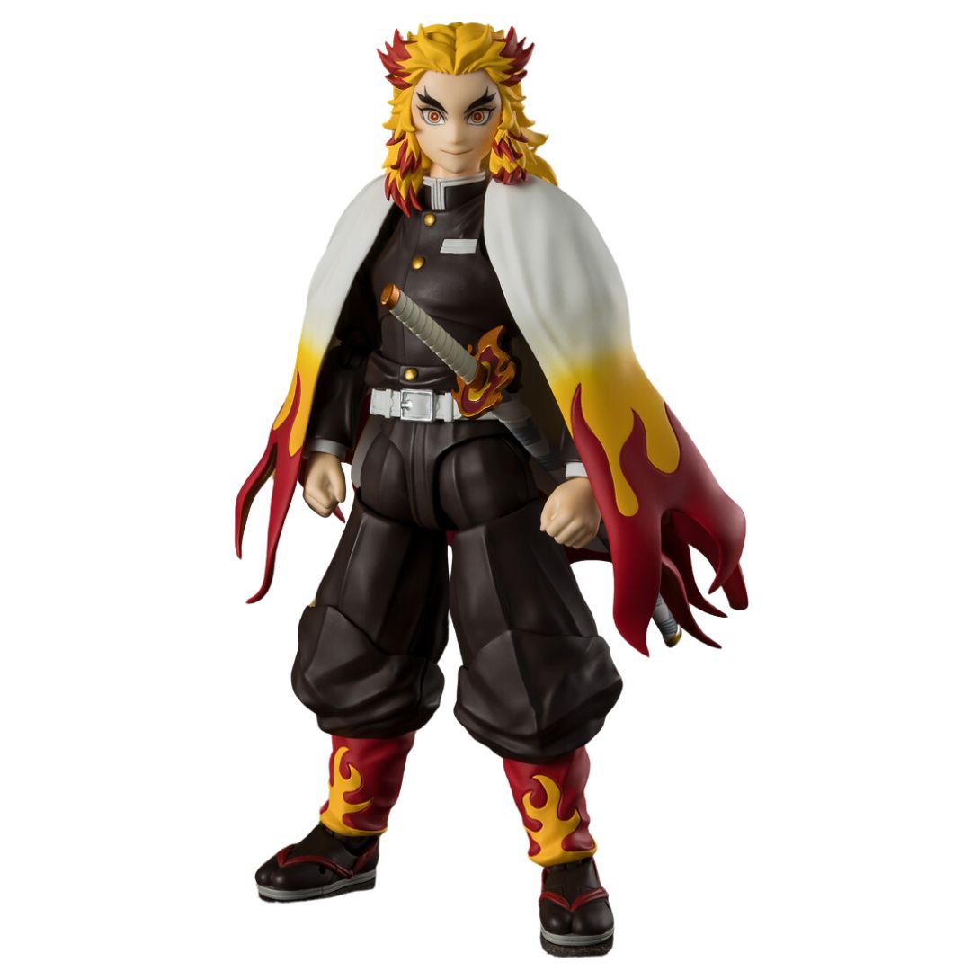 Demon Slayer Kyojuro Rengoku S.H.Figuarts By Tamashii Nations -Tamashii Nations - India - www.superherotoystore.com