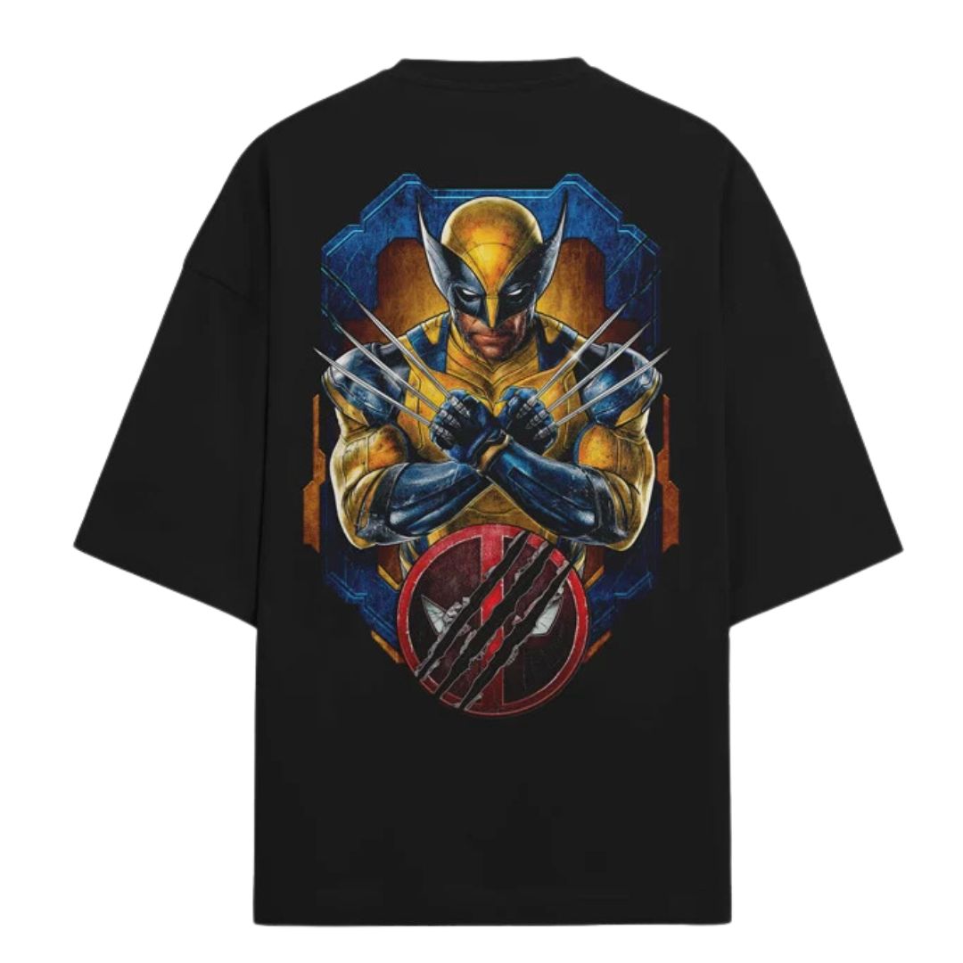 Clawed Superhuman - Marvel Official Oversized T-Shirt -Redwolf - India - www.superherotoystore.com