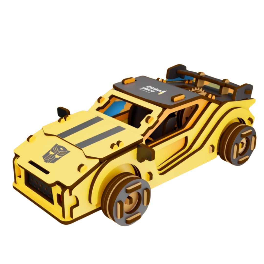 Transformers Bumblebee Car (Yellow &amp; Black) Kit -ThinkerPlace - India - www.superherotoystore.com