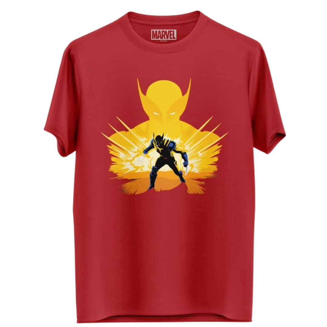 Claws Out - Marvel Official T-Shirt -Redwolf - India - www.superherotoystore.com