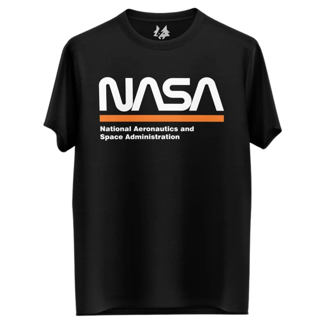 Nasa Worm Text T Shirt -Redwolf - India - www.superherotoystore.com